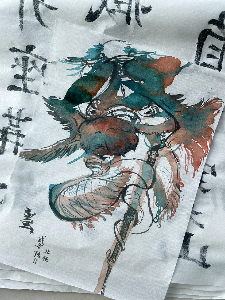 Photograph of Calligraphy by Kai Deng 1